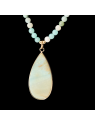 Necklace with pendant in Amazonite