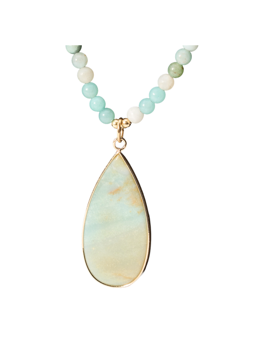 Collana con ciondolo in Amazzonite