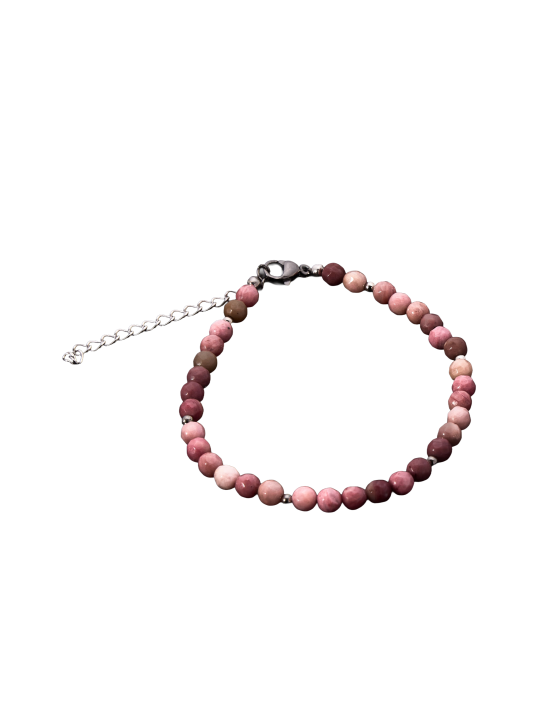 Pulseras en Rodonita