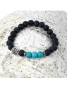 Discover our lava and turquoise stone bracelets