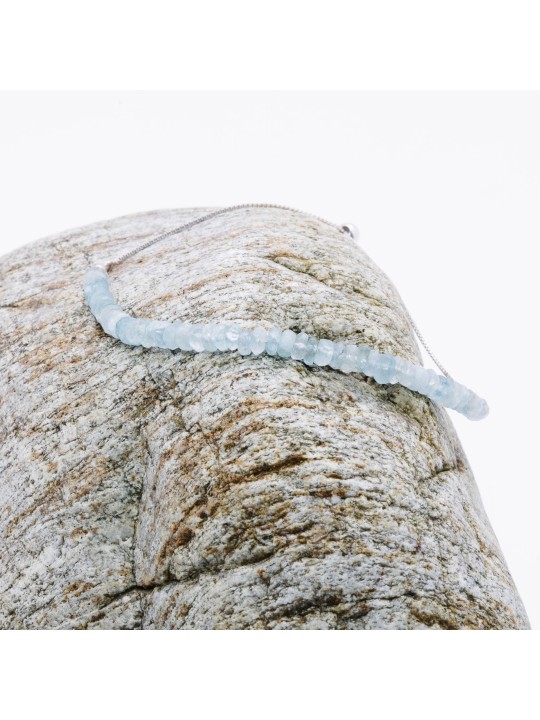 Pulsera de plata y cristalina - disponible para ordenar